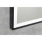 CORNA LED-Mirror 60x80cm, Touch Sensor, dimmable, noir mat