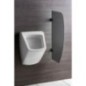 Séparateur de verre Urinal 80x40 cm, verre glacé, noir