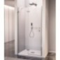 FORTIS EDGE Porte de douche d'Alcove 900mm, verre clair/gauche
