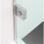 FORTIS EDGE Porte de douche d'Alcove 900mm, verre clair/gauche