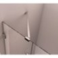 FORTIS EDGE Porte de douche d'Alcove 900mm, verre clair/gauche