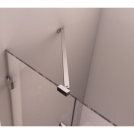 FORTIS EDGE Porte de douche d'Alcove 900mm, verre clair/gauche