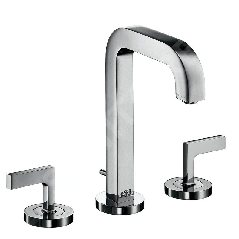 Axor Citterio - Mitigeur de lavabo avec vidage, installation à 3 trous, chrome 39135000