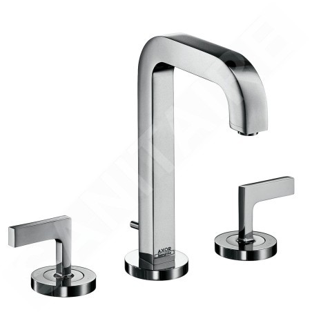 Axor Citterio - Mitigeur de lavabo avec vidage, installation à 3 trous, chrome 39135000