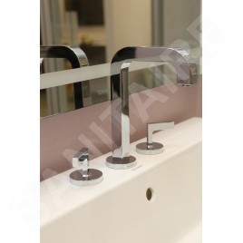 Axor Citterio - Mitigeur de lavabo avec vidage, installation à 3 trous, chrome 39135000