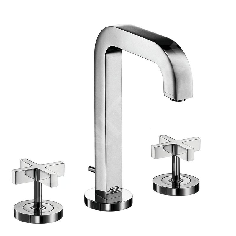 Axor Citterio - Mitigeur de lavabo avec vidage, installation à 3 trous, chrome 39133000