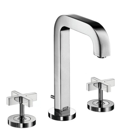 Axor Citterio - Mitigeur de lavabo avec vidage, installation à 3 trous, chrome 39133000