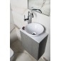 Salle de bain LATUS X 40, chêne argenté/blanc