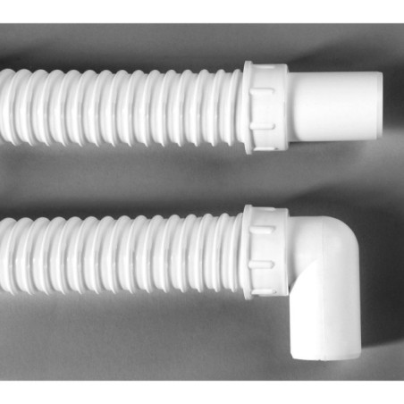 Tuyau flexible, L-100 cm, coude 40/40 mm