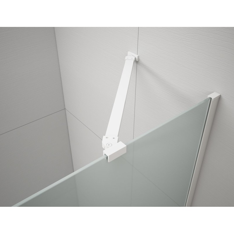 ESCA Douche Enclosure Corner Support Bar 900mm, blanc mat
