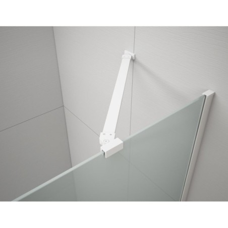 ESCA Douche Enclosure Corner Support Bar 900mm, blanc mat
