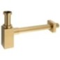 Capteur de déchets de lavabo 5/4", drain 32mm, carré, tapis d'or