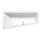 ANDRA L Asymmetric Bath 170x90x45cm, White Matt ANDRA L Asymmetric Bath 170x90x45cm, White Matt