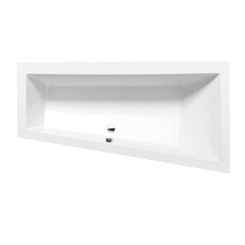 ANDRA R Asymmetric Bath 170x90x45cm, White Matt ANDRA R Asymmetric Bath 170x90x45cm, White Matt