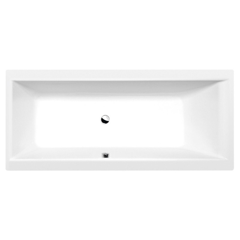 CLEO Bain rectangulaire 170x75x48cm, Matelas blanc