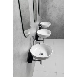TETRIS Basin Holder, Deck-Mounted Tapez à droite, noir mat