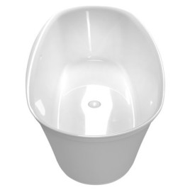 FLORINA Cast Marble Bain de qualité 170x80x61cm, Blanc