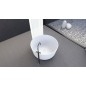 ESTATIS Cast Marble Freestanding Bath ø110x51cm, Blanc mat