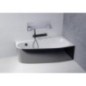 PROJEKTA R MONOLITH Corner Bath 156x77x60cm, blanc/noir PROJEKTA R MONOLITH Corner Bath 156x77x60cm, blanc/noir