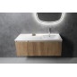 ARECA Cultured Marble Washbasin 110x50cm, droit, blanc