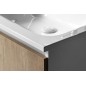 ARECA Cultured Marble Washbasin 110x50cm, droit, blanc