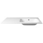 ARECA Cultured Marble Washbasin 110x50cm, droit, blanc