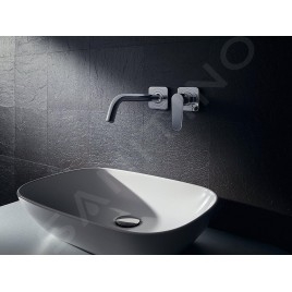 Axor Citterio M - Mitigeur de lavabo encastré, avec garniture de vidage,  installation à 2 trous, chrome 34116000