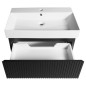 FILENA Vanity Unit 67x51,5x43cm, bande mate noire FILENA Vanity Unit 67x51,5x43cm, bande mate noire