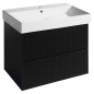 FILENA Vanity Unit 67x51,5x43cm, bande mate noire FILENA Vanity Unit 67x51,5x43cm, bande mate noire