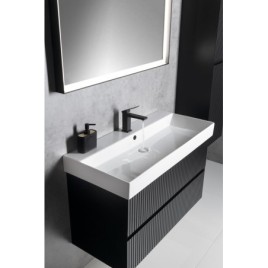 FILENA Vanity Unit 82x51,5x43cm, bande mate noire
