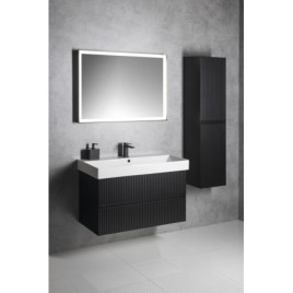 FILENA Vanity Unit 95x51,5x43cm, bande mate noire