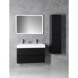 FILENA Vanity Unit 95x51,5x43cm, bande mate noire