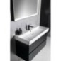 FILENA Vanity Unit 95x51,5x43cm, bande mate noire