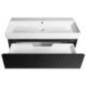 FILENA Vanity Unit 95x51,5x43cm, bande mate noire