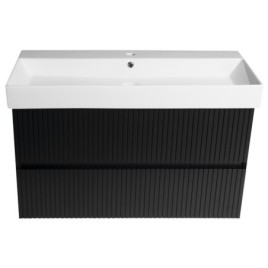FILENA Vanity Unit 95x51,5x43cm, bande mate noire