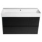 FILENA Vanity Unit 95x51,5x43cm, bande mate noire