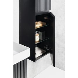 FILENA Unité de rangement 35x140x30cm, bande mate noire