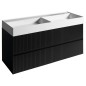 FILENA Vanity Unit 118x51,5x43cm, bande mate noire FILENA Vanity Unit 118x51,5x43cm, bande mate noire