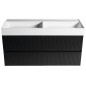 FILENA Vanity Unit 118x51,5x43cm, bande mate noire FILENA Vanity Unit 118x51,5x43cm, bande mate noire