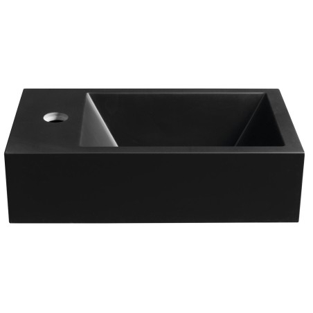 AMAROK Lave-vaisselle en marbre de culture 40x22cm, gauche, noir mat