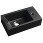 AMAROK Culturel Marble Washbasin 40x22cm, droit, noir mat