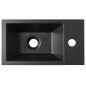 AMAROK Culturel Marble Washbasin 40x22cm, droit, noir mat