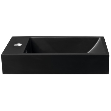 ARIANA Lave-linge Marble Culture 50x25cm, gauche, noir mat