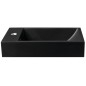 ARIANA Lave-linge Marble Culture 50x25cm, gauche, noir mat