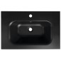 SIDRA Culturel Marble Washbasin 71x46cm, noir mat