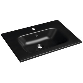 SIDRA Culturel Marble Washbasin 71x46cm, noir mat