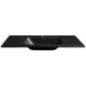 SIDRA Lavabo de marbre cultivé 101x46cm, noir mat