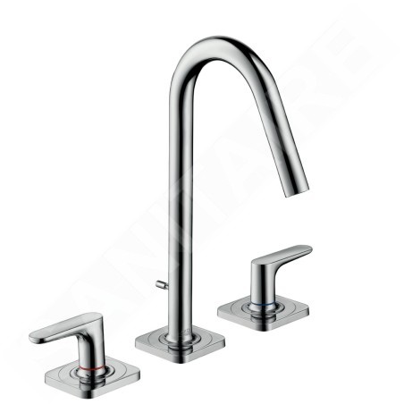 Axor Citterio M - Mitigeur de lavabo avec vidage, installation à 3 trous, chrome 34133000