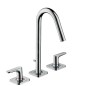 Axor Citterio M - Mitigeur de lavabo avec vidage, installation à 3 trous, chrome 34133000