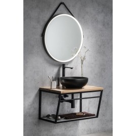 Salle de bain SKA 75, tapis noir